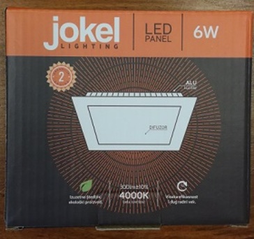 AL585 LED panel 6W ugradni 118x118x18/105x105mm 100-240V 4000K JOKEL