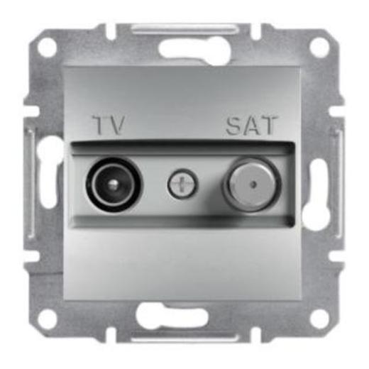 EPH3400261 TV-SAT prolazna utičnica (4dB), bez rama, aluminijum