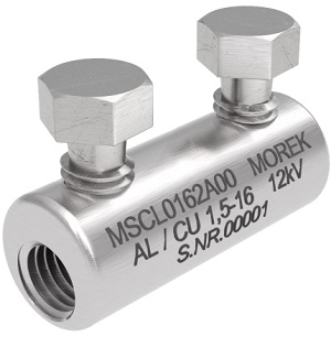 MSCL0162A00 MSCL16 Al/Cu 1,5-16mm² 12kV čaura sa dva aluminijumska kidajuća zavrtnja