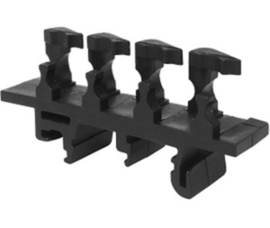  MAD0001B21 MAD0001B21 PVC držač MS sabirnice crni na DIN šinu Držači stezaljki za BB stezaljke omogućavaju ugradnju stezaljki
na DIN-šine, horizontalno ili vertikalno.
Držači su izrađeni od poliamida i dostupni su u 3 boje. BB1 držači
služe za vertikalnu montažu pojedinačnih stezaljki. BB0, BB3 i
Držači BB4 omogućavaju vam da horizontalno postavite dve stezaljke.