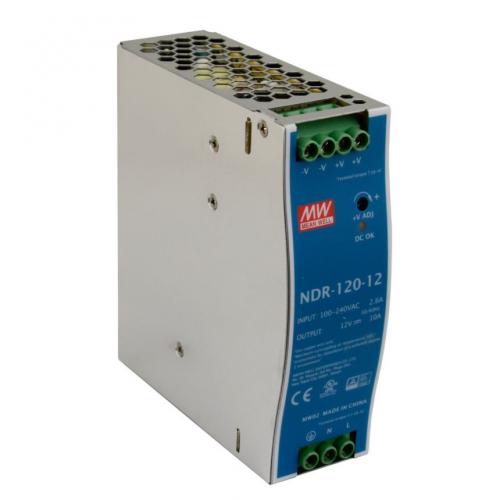 NDR-120-12 Napajanje izlaz 12VDC Iout 0-10A ulaz 90-264VAC na DIN šinu
