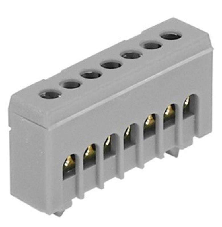  MAD1007A15 MAD1007A15 Stezaljka A7H siva izolovana 7x(1,5-16mm2) 63A 13/27/53 Stezaljke za nulu i zemlju NPE (mostovi) mogu biti montirani na
DIN šinu poprečno. Mehanizam nosača za DIN šinu je napravljen
od visoko termički i mehanički otpornog, samogasivog materijala.