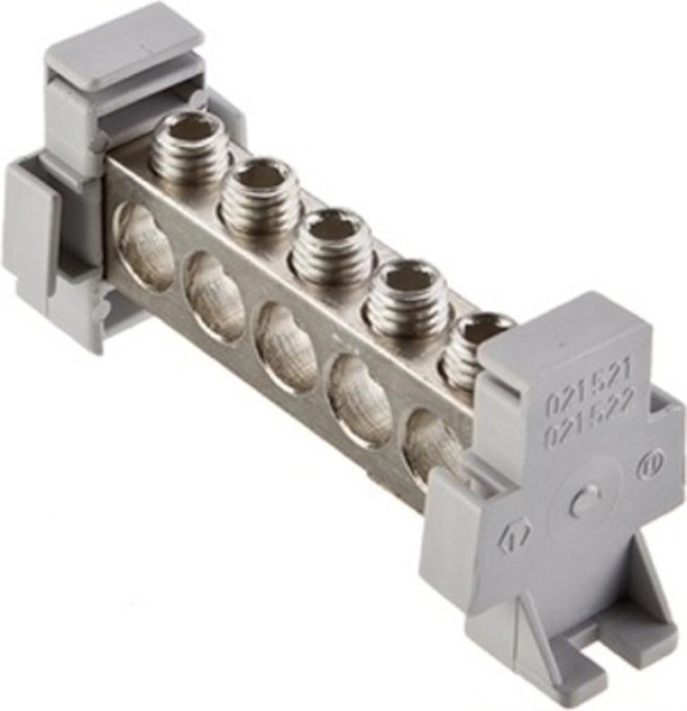  MAB5050A10 MAB5050A10 šina za izjednačavanje potencijala PQ50 Šina za izjednačavanje potencijala se koristi kada
povezujemo ili sastavljamo kablove za izjednačavanje
potencijala. Telo i zavrtanj za zatezanje šine su
napravljeni od aluminijuma presvučenog kalajem.
Podloške za šinu su napravljene od samogasivog
poliamida. Šine se montiraju zavrtnjima