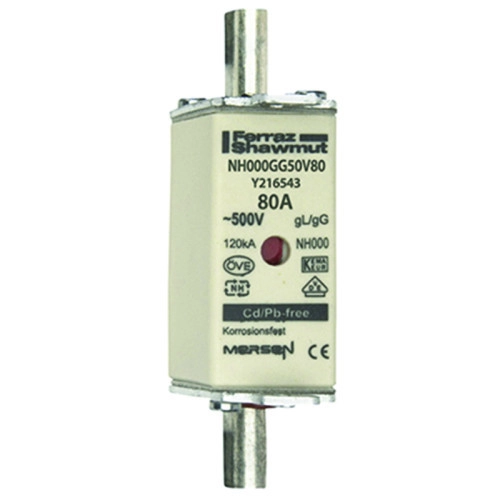  K8560 K8560 NH000 80 A nožasti topljivi osigurač za postolje NH000 do 100A Opis 