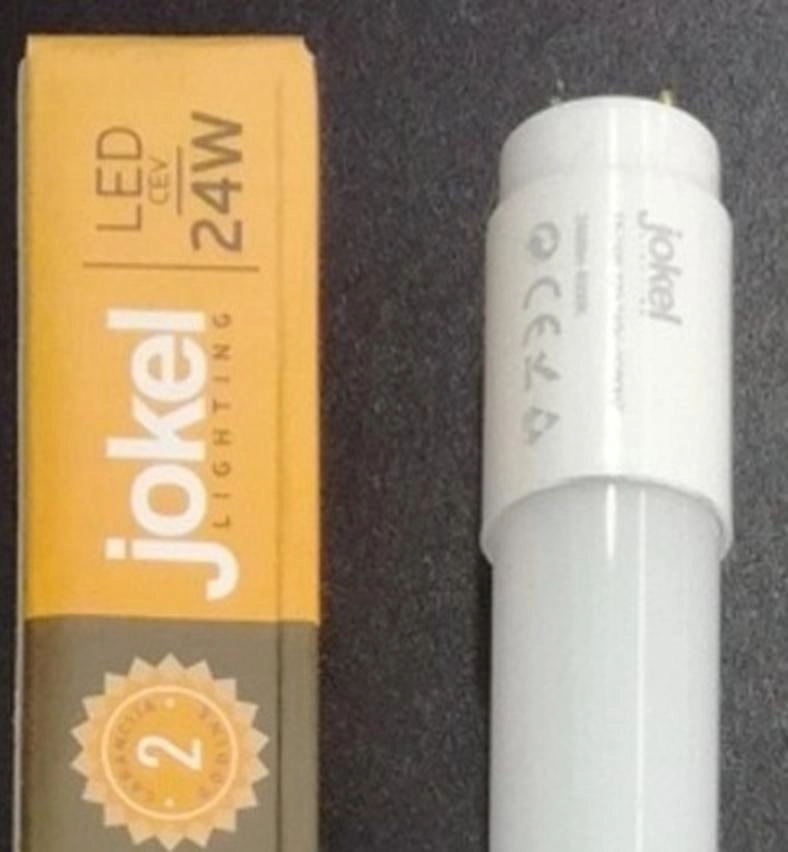  T8-24W-6500K T8-24W-6500K LED cev T8 24W G13 220-240 V 24 W 6500K 2400lm 1500 mm jednostrano napajanje JOKEL Led cev T8
Napon:185-265V 50HZ 
Snaga: 24W 
P/F>0.9 
Jačina svetlosti:2400lm 
Indeks reprodukcije boje:Ra>80 
Boja svetla:6500K 
SMD2835
Materijal: Staklo
Dimenzije: Φ28*1514
Napajanje cevi: jednostrano
CE RoHS 