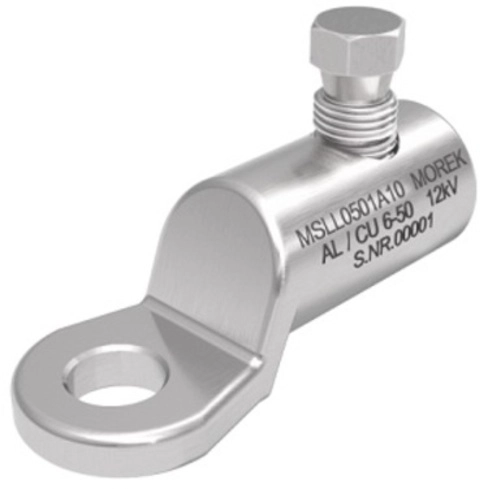 MSLL0501A10 MSLL0501A10 MSLL50 Al/Cu 6-50mm² 12kV papučica sa jednim aluminijumskim kidajućim zavrtnjem M10