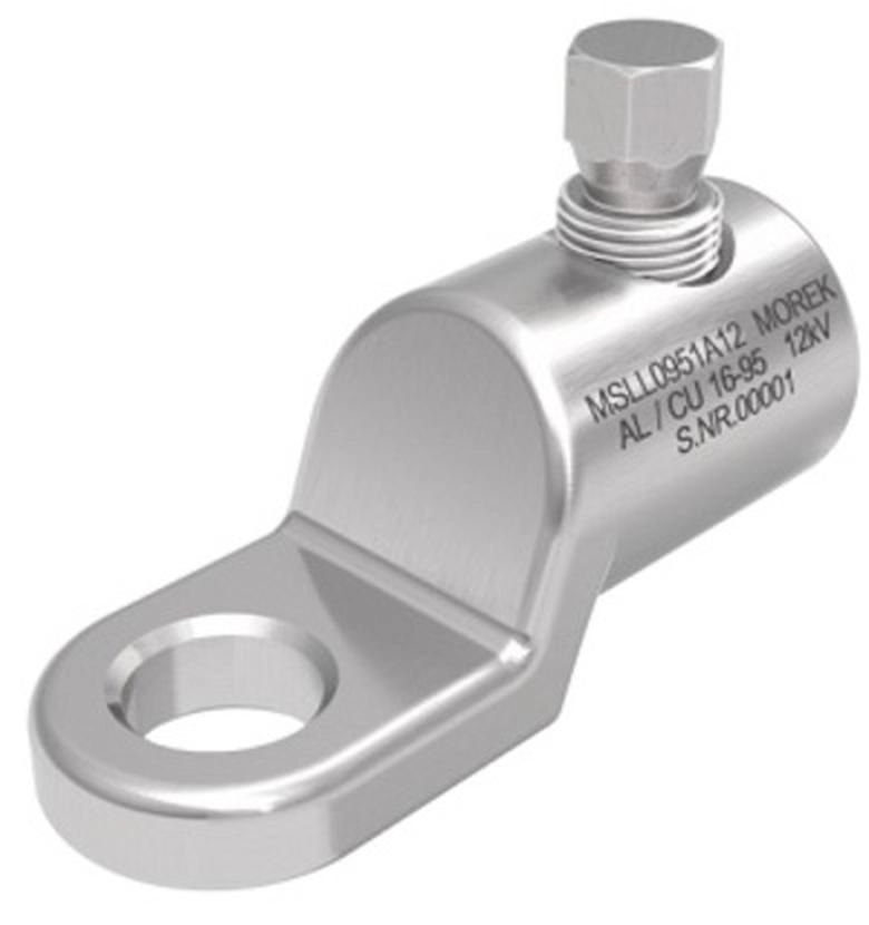 MSLL0951A12 MSLL0951A12 MSLL95 Al/Cu 16-95mm² 12kV papučica sa jednim aluminijumskim kidajućim zavrtnjem M12