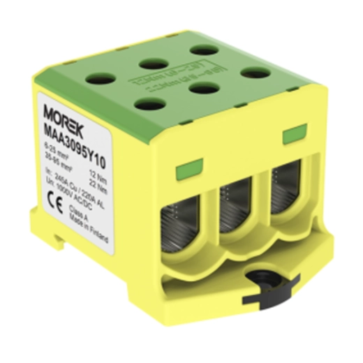 MAA3095Y10 OTL95-3 3xAl/Cu 6-95mm2 žuto/zelena 1000V stezaljka univerzalna 1P trostruka