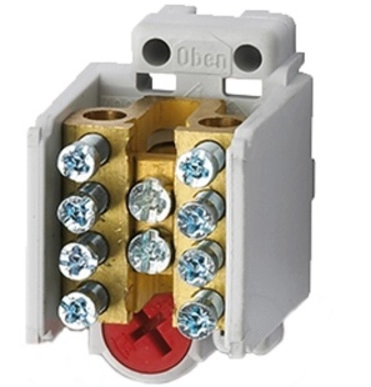  MAF1354A32 MAF1354A32 Razvodna stezaljka ( klema ) MAF35 1P-4 in:1x35mm2 out:4x25mm² Univezalni brzo montirajući patent osigurava da se Razvodna klema
može montirati horizontalno i vertikalno na 35 mm EN 50022
šinu bez potrebe za bilo kakvom izmenom. Ako se klema montira
vertikalno, kontakti obezbeđuju klemu od ispadanja kada se
zavrtanj ukloni.
Kleme mogu biti montirane na 35 mm EN 50022 šinu i dodatnim
zaključavanjem pomoću ekscentričnog zavrtnja. Mogu biti
montirane na ravne površine bez ikakvih modifikacija.
MAF 