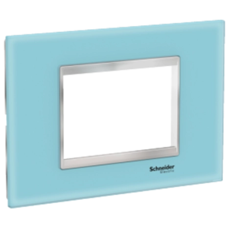  LMR7913038 LMR7913038  Easy Styl, dekorativni ram, 3 modula, nebeskoplavi Nijansa boje Nebeskoplava
Dopunske informacije
Materijal Staklo
Broj modula 3 modula
Visina 86 mm
Dubina 9,5 mm
Širina 126 mm
Način pričvršćivanja Utično