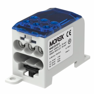 MAB1201B10 MAB1201B10 Distributivni blok OJL 200A plavi 1xAl/Cu70 out 6xCu 16mm2