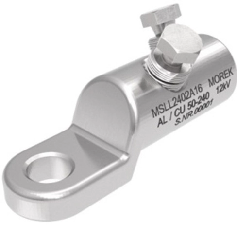 MSLL2402A16 MSLL2402A16 MSLL240 Al/Cu 50-240mm² 12kV papučica sa dva aluminijumska kidajuća zavrtnja M16