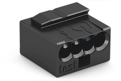 243-204 Spojnica utična 4x0,6-0,8  BUS crna WAGO 243-204