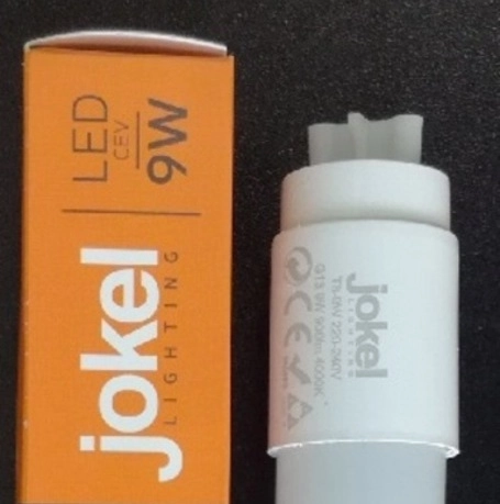 T8-9w-4000K T8-9w-4000K LED cev T8-9W G13 220-240V 9W 4000K 900lm 600mm jednostrano napajanje JOKEL