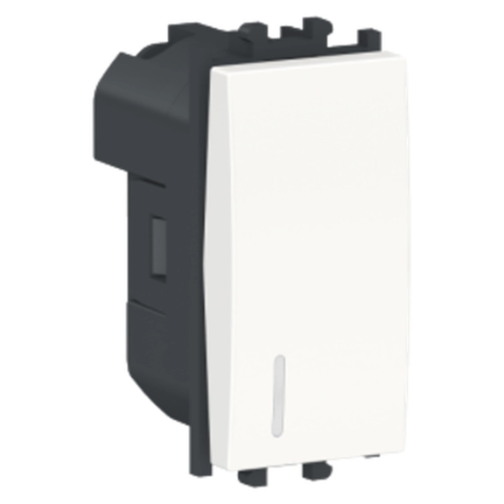  LMR1404001 LMR1404001 Easy Styl, prekidač, 1P naizmenični, 1 modul, beli Tip proizvoda ili
komponente
Prekidač
Prezentacija uređaja Mehanizam
Funkcija prekidača Jednopolni naizmenični
Broj modula 1 module
Broj prekidača
1
Izvršni organ Preklopni prekidač
Primena uređaja Upravljanje
Kompatibilnost grupe
proizvoda
Easy Styl
Način pričvršćivanja Klikom
Nijansa boje Bela (RAL 1015)
Završna obrada Sjajno
Tip pakovanja Pakovanje u kesicama
Nazivna struja 16 AX pri 250 V AC 50/60 Hz
Kapacitet priključaka <= 2 x 2.5 mm² za jednožični ili fleksibilni kabl(ovi)
Dužina ogoljenog dela
žice
10…12,5 mm
Materijal ABS + PC
Visina 51 mm
Širina 22 mm
Dubina 35 mm