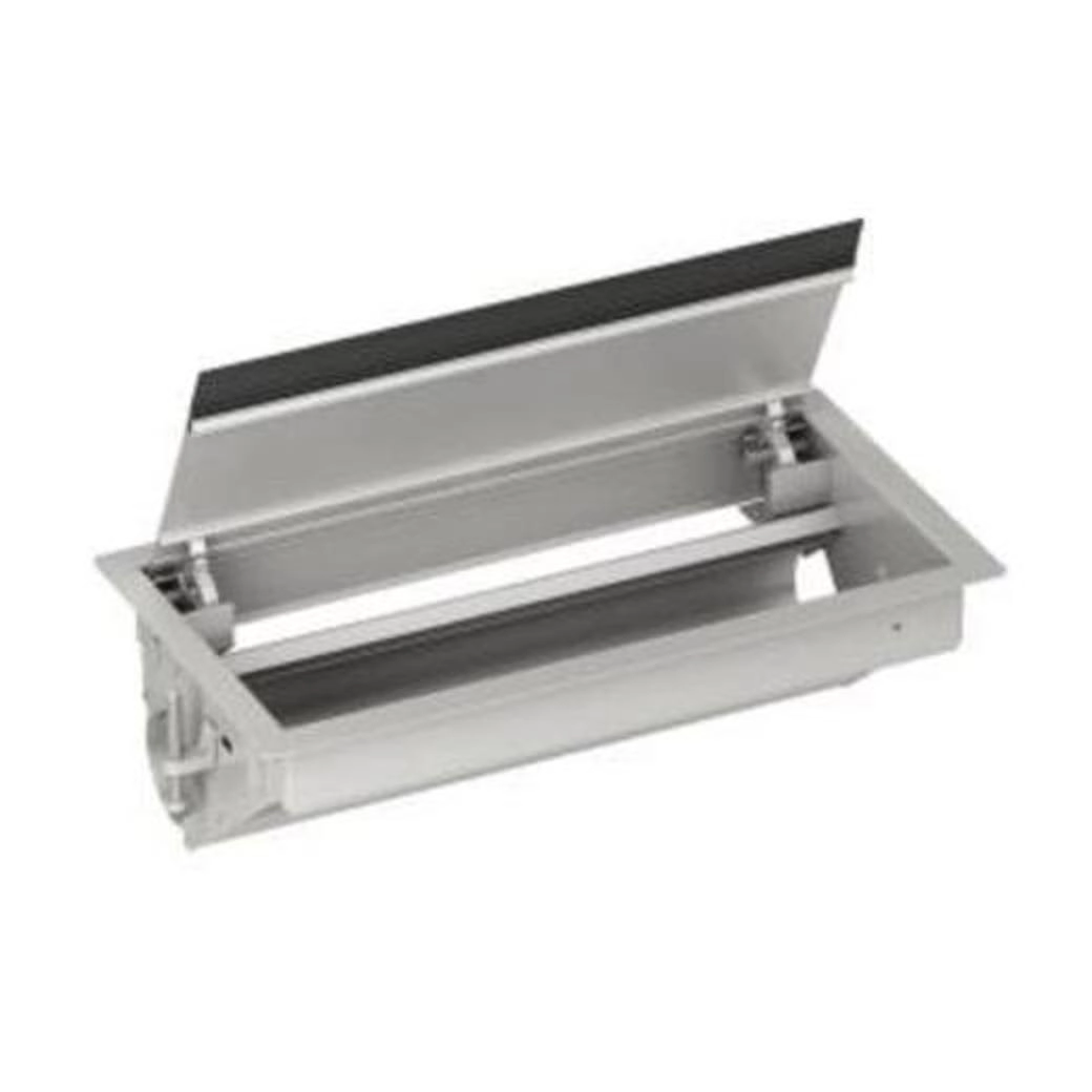  ISM20410 ISM20410 OptiLine 45 - uslužna kutija - sa poklopcem na preklapanje 6 modula - prazna Kablovski instalacioni sistem	
Uslužna kutija
product type	
Uslužna kutija
Tip uslužne kutije	
Ugradna u sto
configuration	
Prazno
Dopunske informacije
colour	
Siva
Materijal	
Aluminium powder coated
Steel
quantity package 1 / unit	
1 deo
Dužina	
305 mm
Visina	
105 mm
Širina	
160 mm 