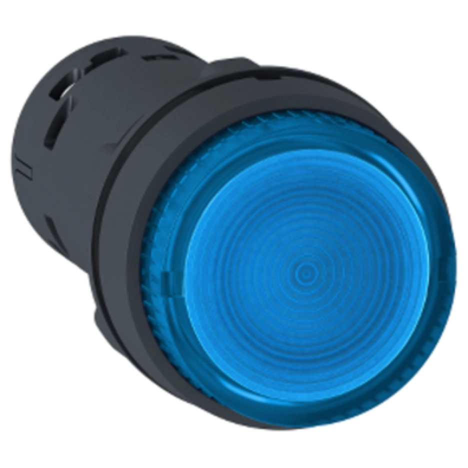  XB7NW36M1 XB7NW36M1 Svetleći taster - LED - sa povratkom -1NO - plavi - 230V Svetleći taster, LED, sa povratkom -1NO, plavi, 230V. tip proizvoda ili komponente: svetleći taster - prečnik za montiranje: 22 mm - IP stepen zaštite: IP20 (zadnji deo) u skladu sa IEC 60529, IP65 (prednji deo) u skladu sa IEC 60529 - povezivanje - priključci: vijčani priključni blokovi : <= 2 x 1.5 mmÂ˛ sa kablovskim završetkom u skladu sa EN/IEC 60947-1 - svetlosni izvor: LED - baza sijalice: integrisan LED - prezentacija uređaja: monolitni proizvod. 