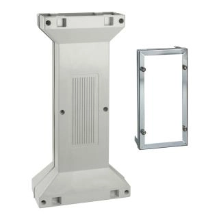  NSYSFSPLMG NSYSFSPLMG Stubno postolje za poliesterski orman V=800mm za PLM54 i 64 Pribor / posebna kategorija	
Pribor za montažu
Tip proizvoda ili komponente	
Noseći stub
Primena uređaja	
Više namena
Za ormane nazivnih dimenzija	
-
Lokacija za montiranje	
Na podu
Kompatibilnost grupe proizvoda	
Thalassa PLM
Sastav uređaja	
elementi za montažu
1 noseći stub
1 ram za montažu dna ormana
Dopunske informacije
Materijal	
Noseći stub: poliester ojačan sa staklenim vlaknima
Okvir za pod: čelik
Boja	
Noseći stub: siva (RAL 7035)