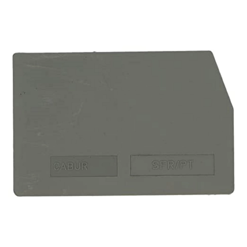 SF701GR SF701GR Krajnja pločica za rednu klemu sa osiguračem SFR.4 siva Cabur