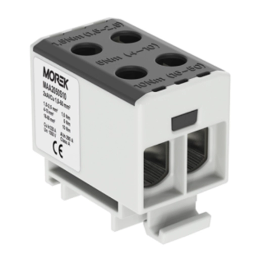  MAA2095S10 MAA2095S10 OTL95-2 2xAl/Cu 6-95mm2 crna 1000V univerzalna stezaljka 1P dvostruka 