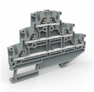  EFT200GR EFT200GR Ubodna trospratna redna klema EFT.2/GR siva 2,5 mm²  
