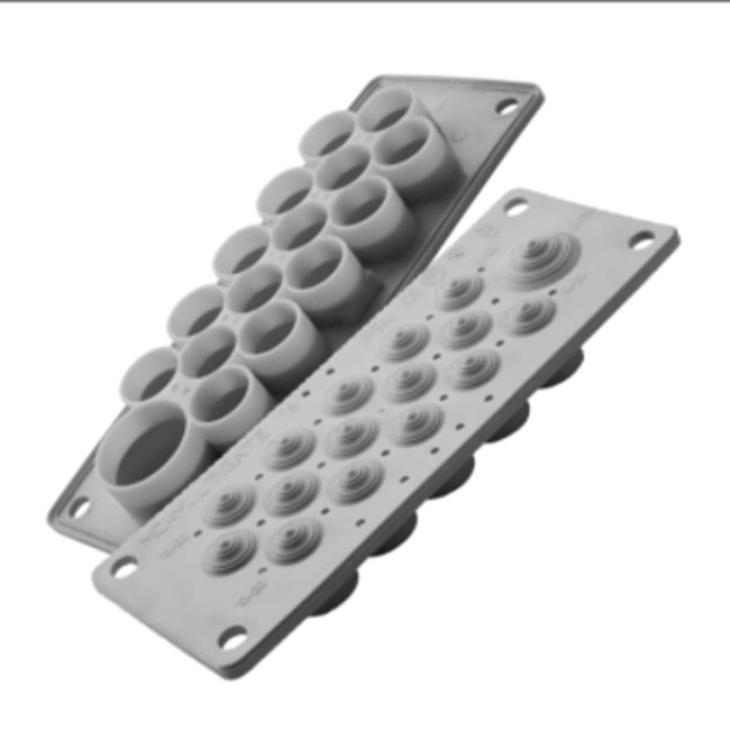 MBA1C16L11 MBA1C16L11 Kablovske uvodnice na ploči MC 16 IP54 Ral 7035, 216x84x31mm