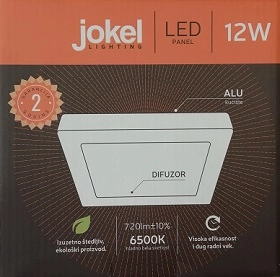 AL586-12W-6500K AL586-12W-6500K AL586 LED panel 12W nadgradni 170x170x32mm 100-240V IP20 6500K  