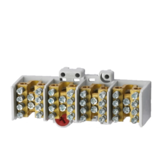  MAF4254A32 MAF4254A32 Razvodna stezaljka ( klema ) MAF25 4P-4 in:1x25mm2 out:4x16mm² Univezalni brzo montirajući patent osigurava da se Razvodna klema
može montirati horizontalno i vertikalno na 35 mm EN 50022
šinu bez potrebe za bilo kakvom izmenom. Ako se klema montira
vertikalno, kontakti obezbeđuju klemu od ispadanja kada se
zavrtanj ukloni.
Kleme mogu biti montirane na 35 mm EN 50022 šinu i dodatnim
zaključavanjem pomoću ekscentričnog zavrtnja. Mogu biti
montirane na ravne površine bez ikakvih modifikacija.
MAF 