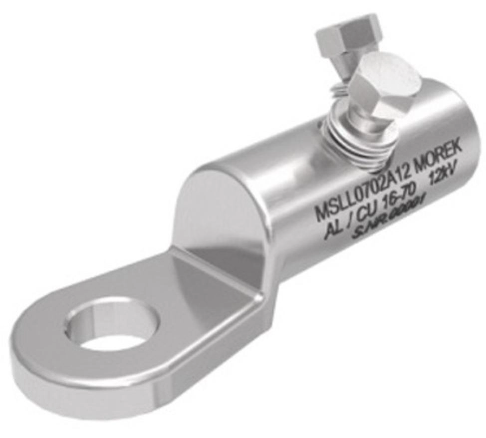 MSLL0702A12 MSLL0702A12 MSLL70 Al/Cu 16-70mm² 12kV papučica sa dva aluminijumska kidajuća zavrtnja M12