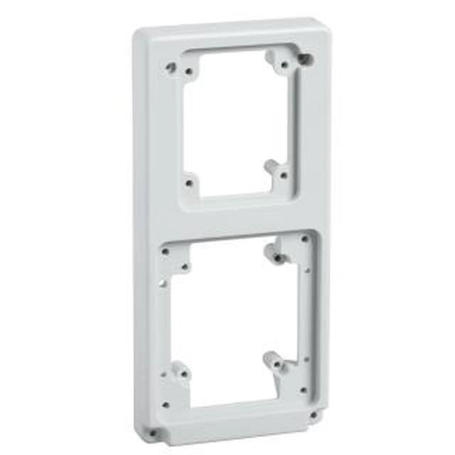  13142 13142 103 x 225 mm plate - 2 otvora Tip proizvoda ili komponente	
Ploča
Tip prednje ploče	
Sa otvorima
Pribor / posebni tip	
Pribor za instalaciju
Socket dimensions compatible	
Jednostruki od 65 x 85 mm
Jednostruki od 90 x 100 mm
Dopunske informacije
Materijal kućišta	
Housing: self-extinguishing polymer
Masa proizvoda	
0,188 kg
Dimenzija baze	
103 x 225 mm
Širina	
103 mm
Visina	
225 mm
Boja	
Grey (RAL 7035)
