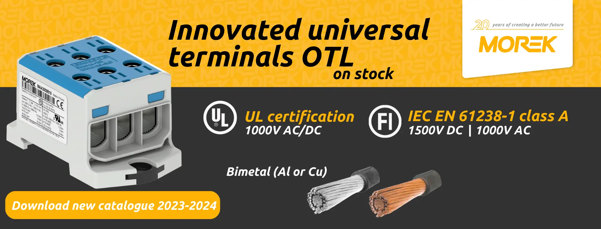 Morek OTL kleme za visoke napone i industrijsku primenu