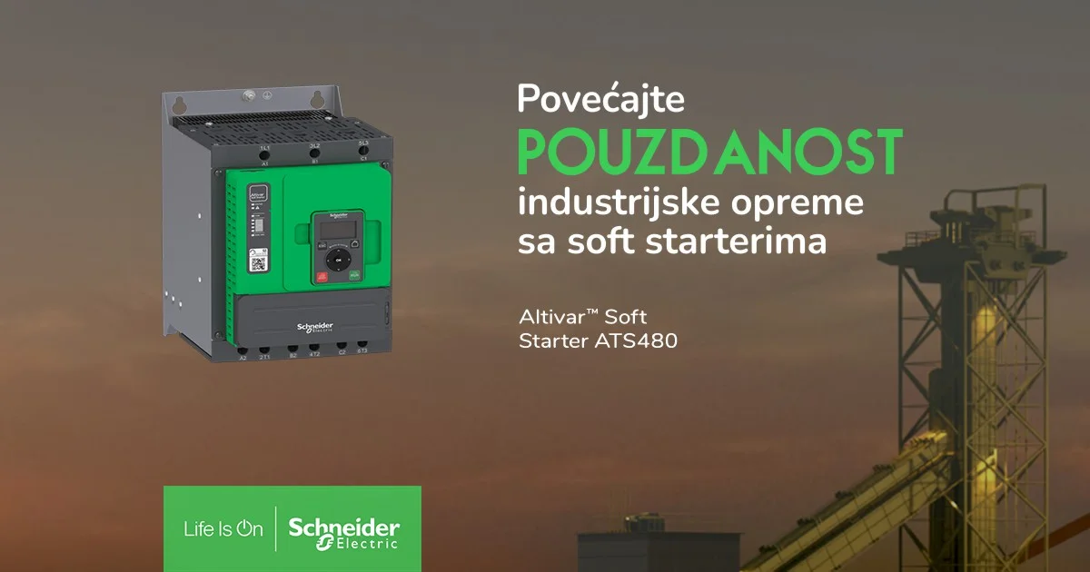 Schneider Electric ATS480 soft starter – napredna kontrola motora
